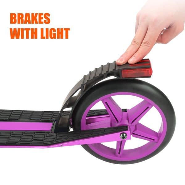 kick scooter brake with light